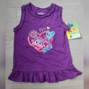 Sesame Street Abby 2T Toddler Girls Shirt